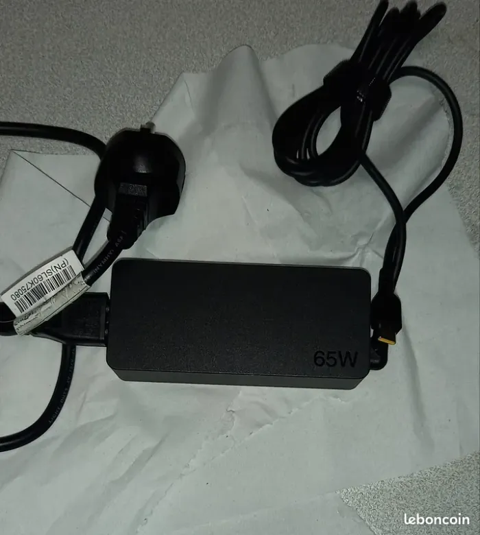 Chargeur leNovo 65w USB Type-C (neuf)