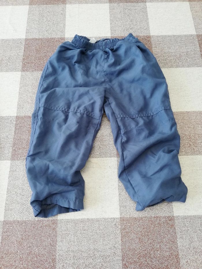 Pantalon 23 mois bleu doublé