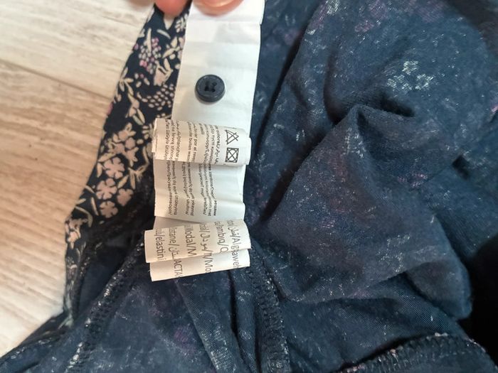 Robe marine motifs fleurs - photo numéro 5