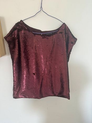 Top à paillettes, Monoprix, Femme, taille un
