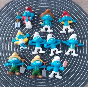 10 figurines schtroumpfs mc Donald's 2018