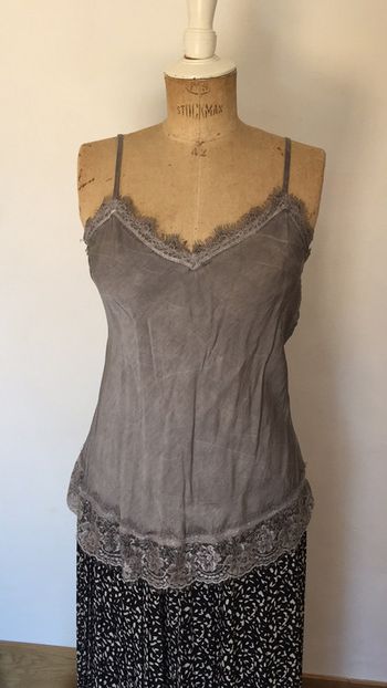 Caraco Gris dentelle taille unique