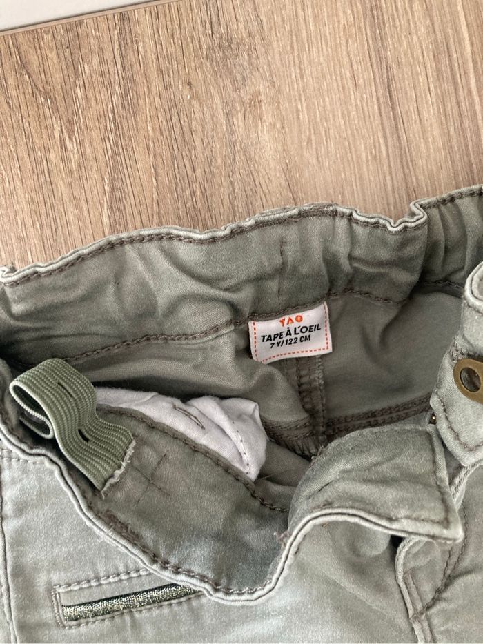 Pantalon vert TAO 7ans skinny slim - photo numéro 3
