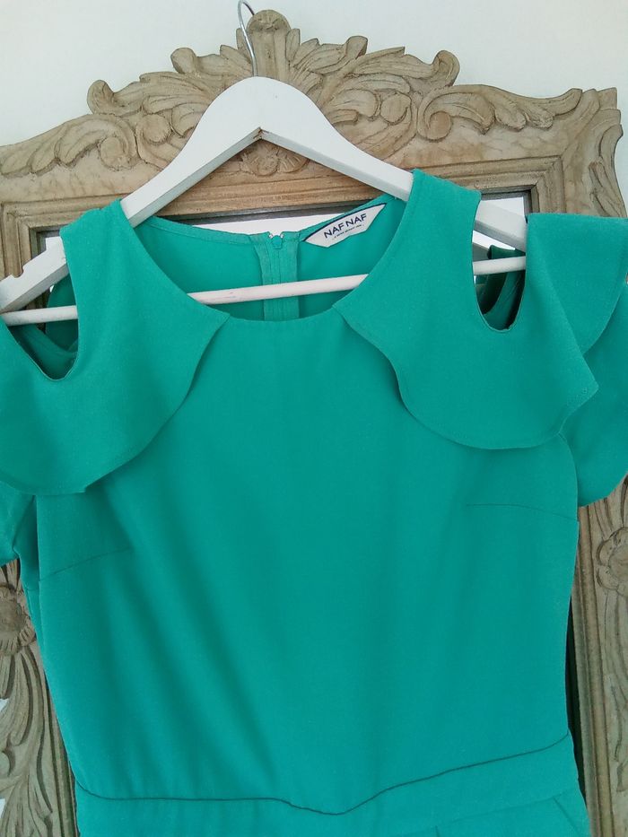 Jolie combishort vert menthe Naf Naf - photo numéro 2