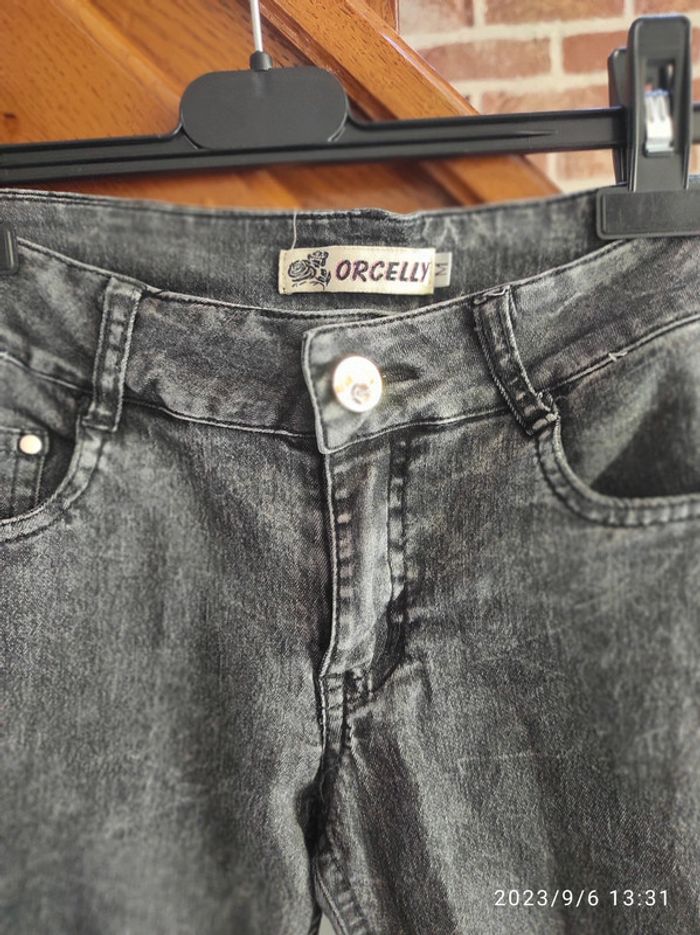 Jeans gris / noir - photo numéro 2
