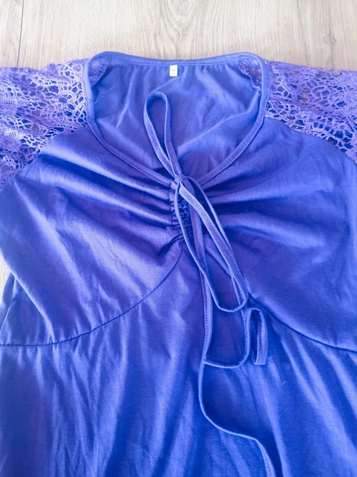 robe violette transparente XL - photo numéro 5