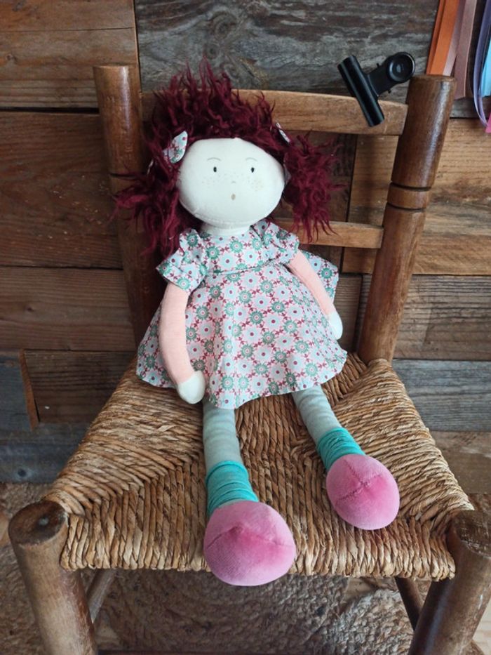 Peluche poupée Jeanne moulin roty tbe - photo numéro 2