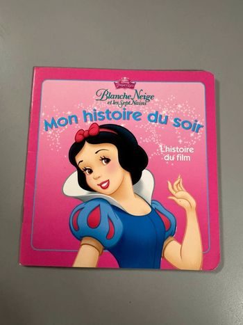 Livre mon histoire du soir blanche neige