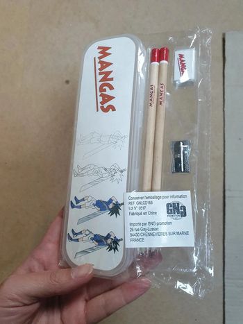 Idée cadeau 🎁 - Lot de fournitures papeterie NEUF  dessin Mangas