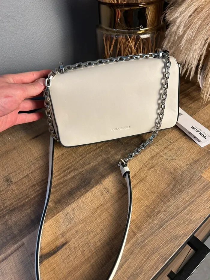 Sac bandoulière Karl Lagerfeld Crème neuf - photo numéro 3