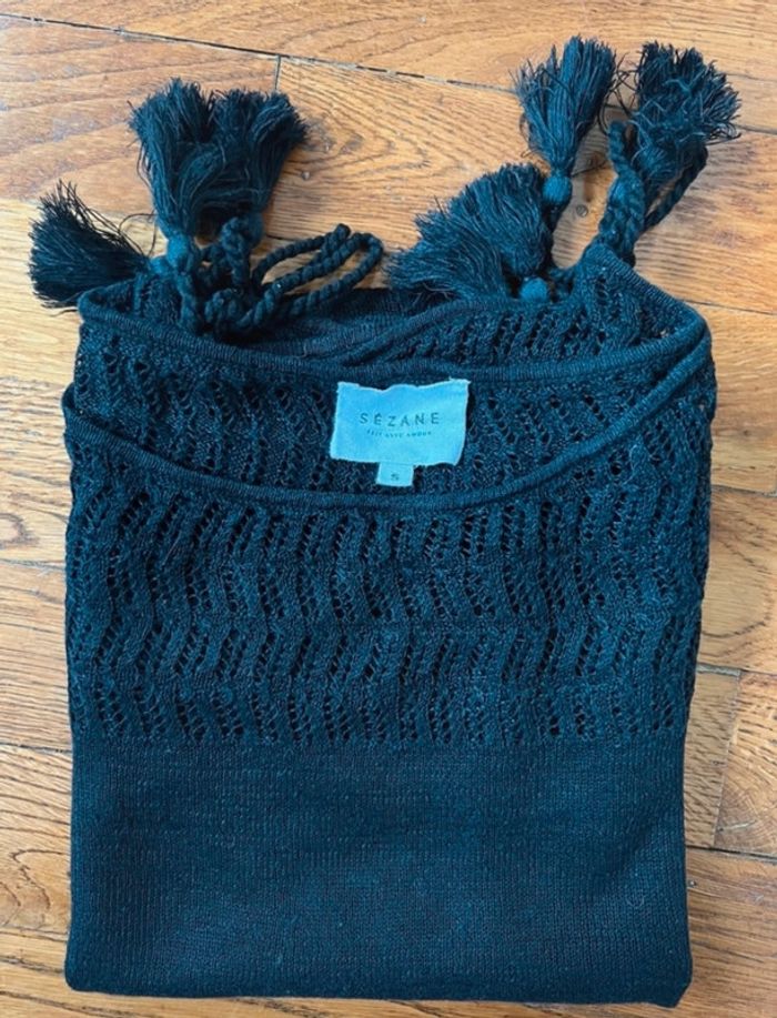 Maille Dylan noire Sézane – Taille 36 - photo numéro 4