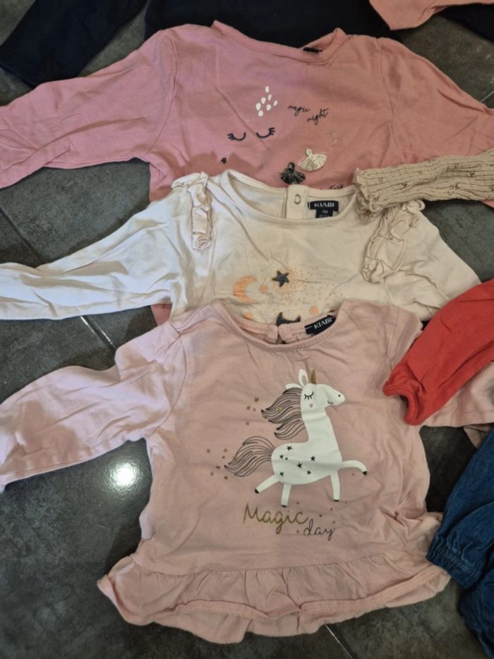 Lot de 8 t shirt manches longues 9 mois - photo numéro 3