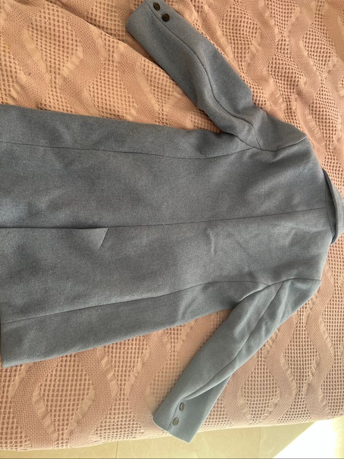 Manteau bleu Stradivarius - photo numéro 4