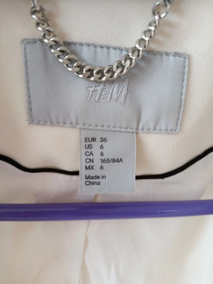 Blazer H&M magnifique crème S - photo numéro 2