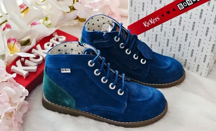 Bottes Bottines Cuir Zip Kickers T33