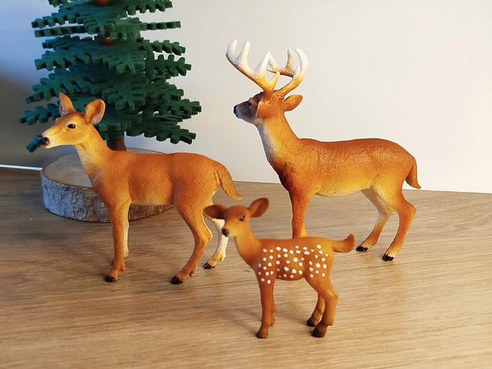 Schleich Mojo Famille cervidés figurine animal de la forêt - photo numéro 2