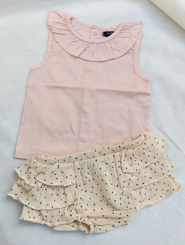 Ensemble Blouse + bloomer neuf