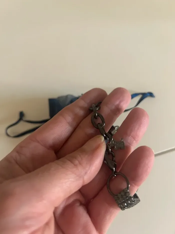 Agatha bracelet en strass noir - photo numéro 2