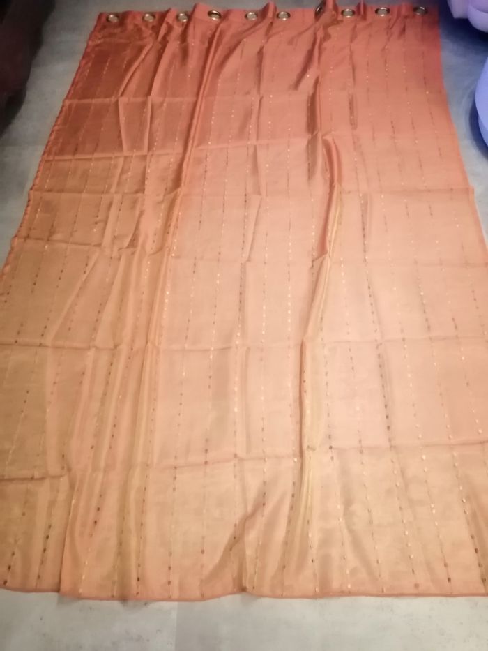 rideau couleur couleur brique - photo numéro 3