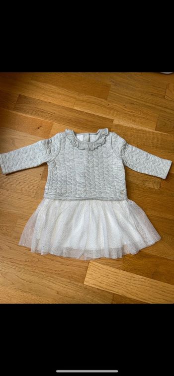 Robe avec jupon en tulle bébé fille petit bateau