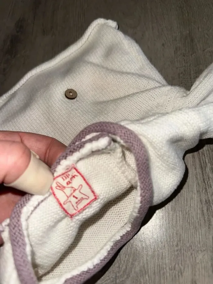 Gilet cache cœur bébé - photo numéro 3