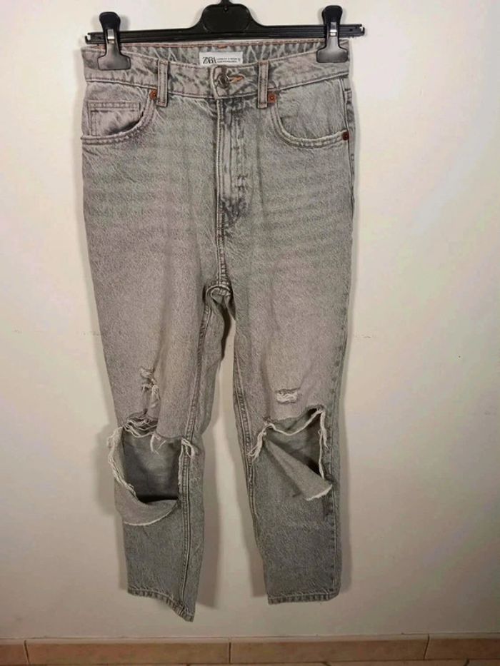 C18 jeans gris Zara 34