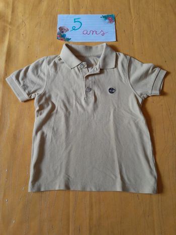Polo Jaune clair Timberland 5 ans petit garçon 👦