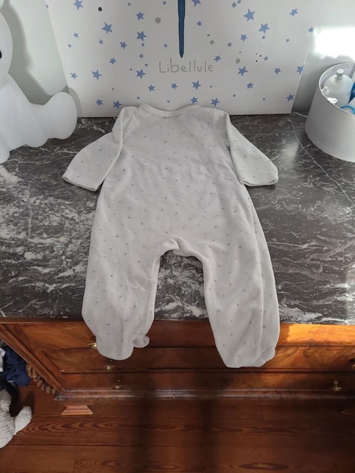 Pyjama velours tape à l'œil t.12 mois 74 cm - photo numéro 6
