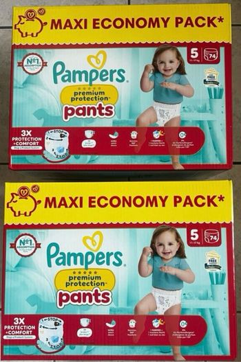 Couches Pampers Premium, protection pente T5