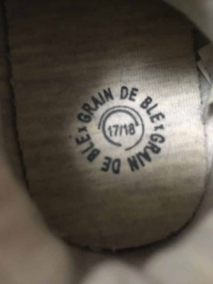 Chaussures baskets bébé pointure 17 / 18 neuves marque Grain de blé - photo numéro 8