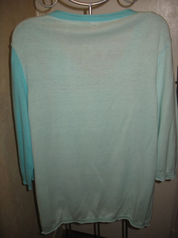 GILET TURQUOISE "MISS CAPTAIN" - TAILLE 2 - n°02 - photo numéro 4