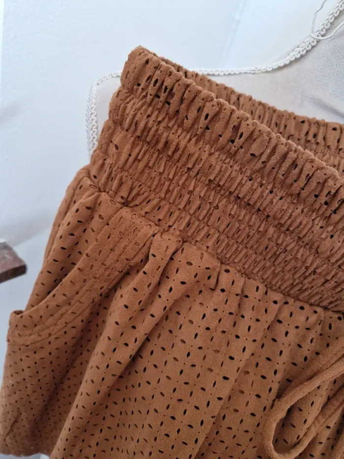 Jupe en daim camel morgan de toi taille 38 - photo numéro 5