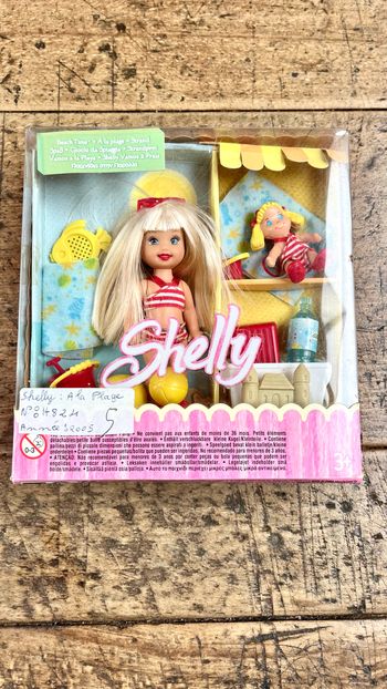Collector Rare ! Kelly Barbie Beach Time 2004 - Réf H824 - Poupée 10 cm Mattel