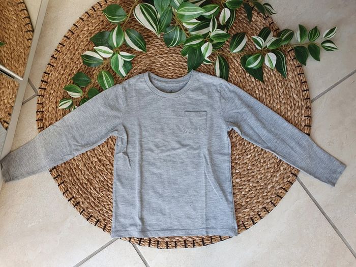 Lot de 2 tee-shirts sous-pulls manches longues fille 5-6 ans - photo numéro 5