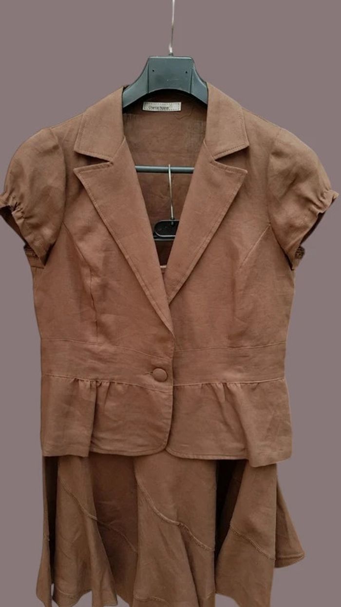 Ensemble veste + jupe femme - T. 40 - photo numéro 2