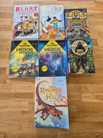 Lot de 7 romans 10 - 12 ans CM1 CM2 6 ème primaire collège