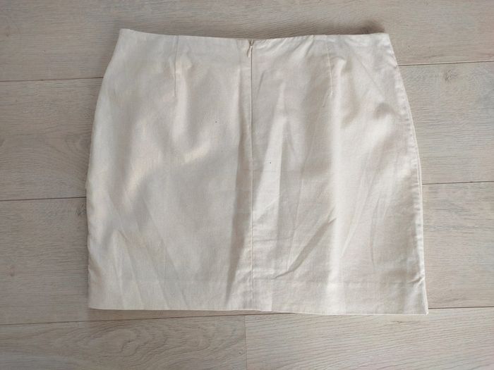Jupe blanche ivoire dorée Les Petites Bombes LPB S - photo numéro 3