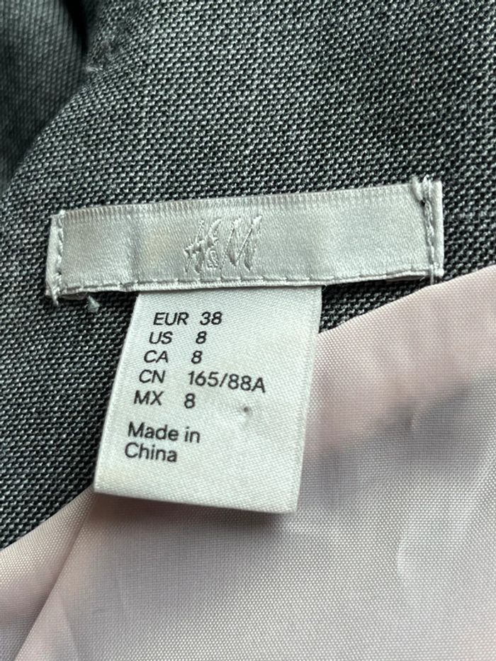 Robe cintrée grise H&M M - photo numéro 6