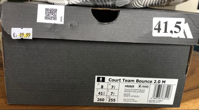 Adidas p41-1/3 - Court Team Bounce 2.0 M - photo numéro 5