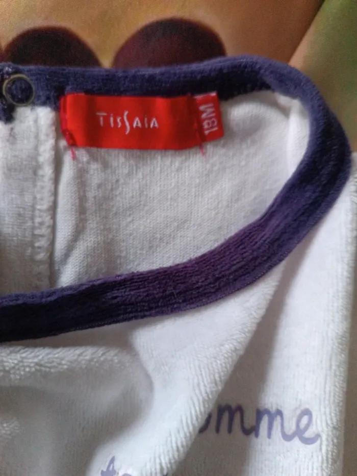 Pyjama velours S/pieds Tissaia 18M - photo numéro 4