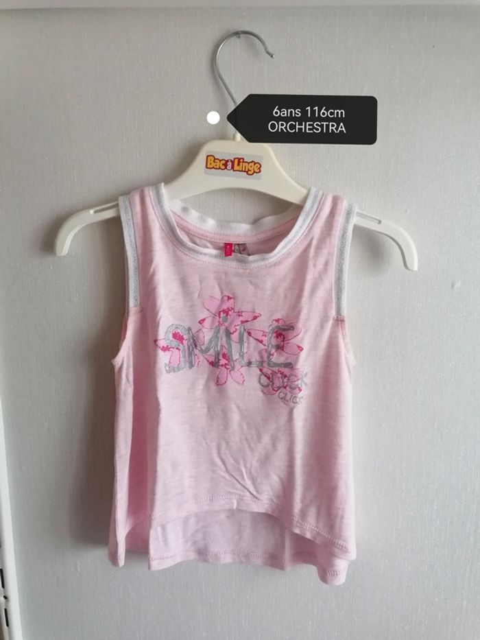 Débardeur ample 6ans 116cm Orchestra