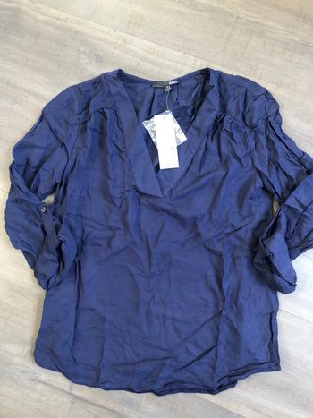 Blouse neuve Etam taille 34 bleue marine