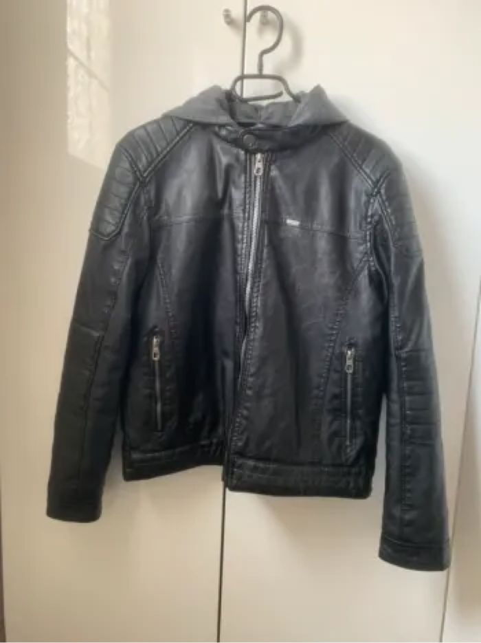 Veste simili cuir ado
