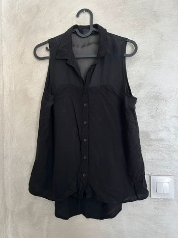 Chemise noire manches courtes Jennyfer, taille M