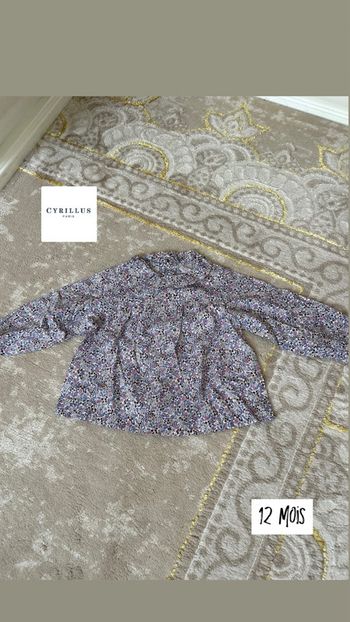Blouse Cyrillus taille 12 mois