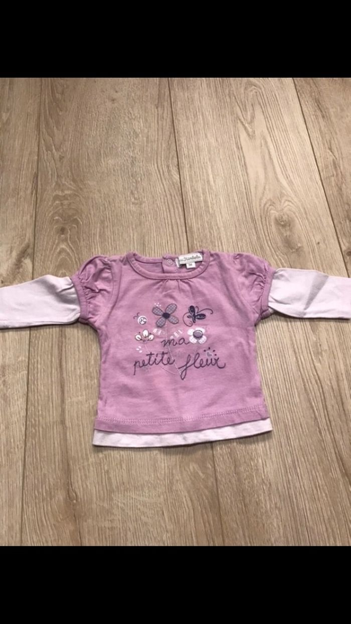 Tee-shirt manches longues 1 mois