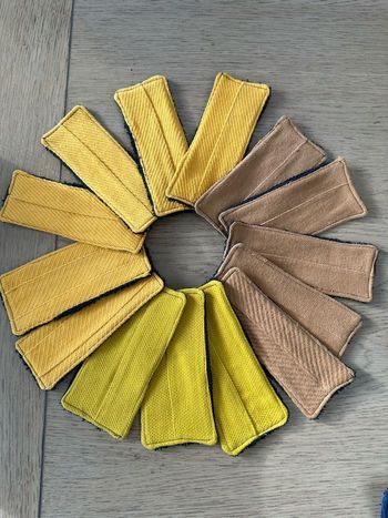 Lot de 14 lingettes rectangulaire tout coton éponge coton