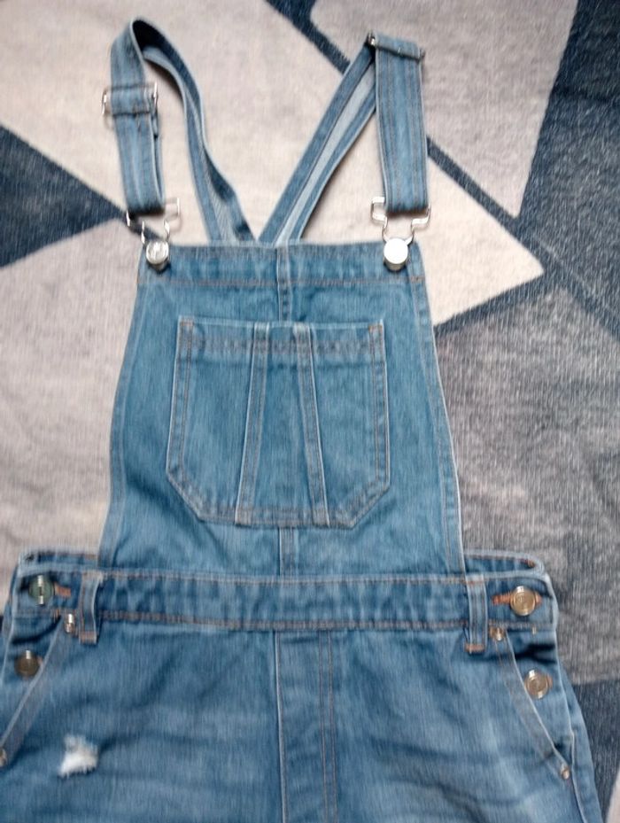 Combishort en jean femme - photo numéro 2