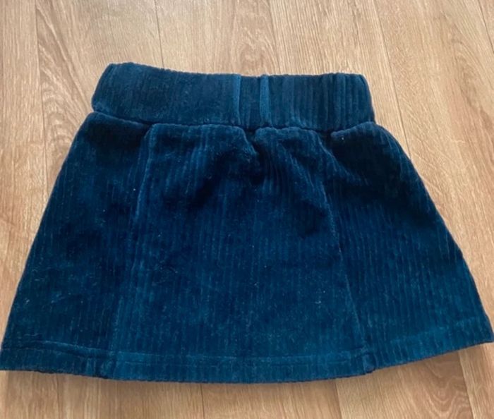 Jupe velours bleu marine 3 ans - photo numéro 2