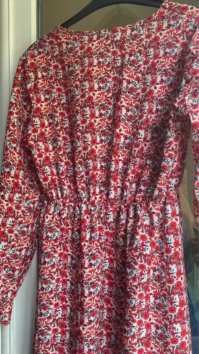 Robe longue fleuri rouge - photo numéro 6